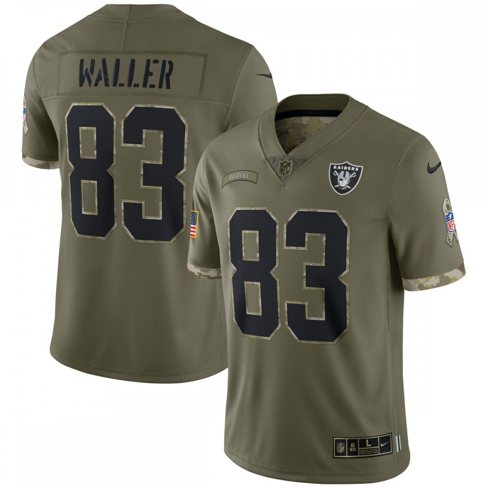 Darren Waller Las Vegas Raiders Nike 2022 Salute To Service Limited Jersey - Olive-GridironStore